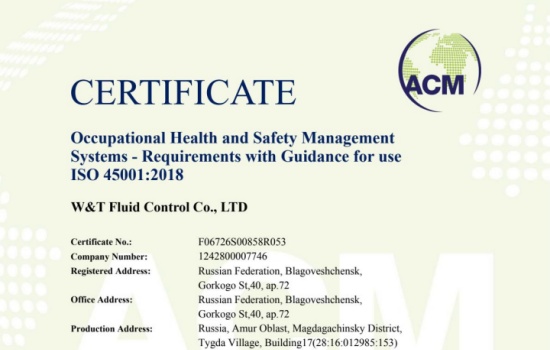 ​俄罗斯维替ISO45001职业健康安全管理体系认证